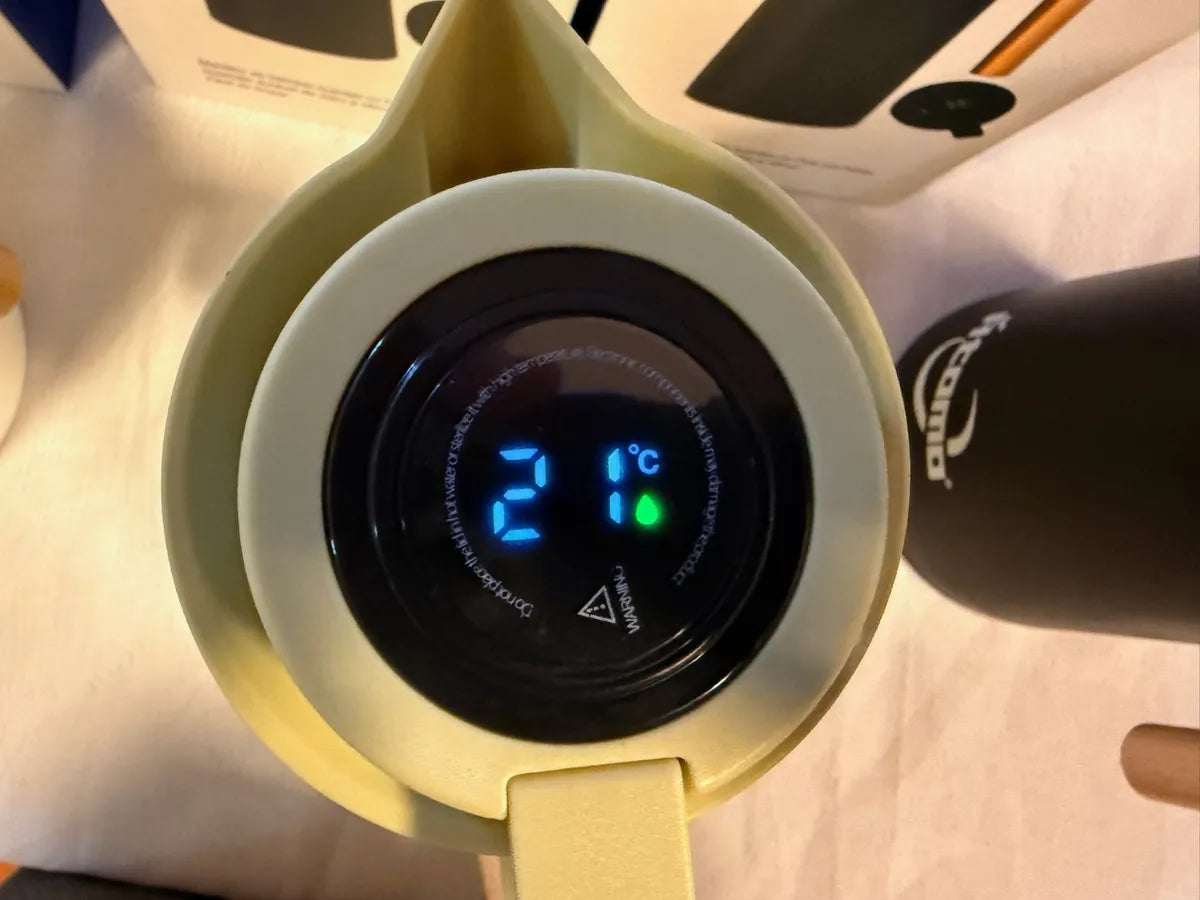 Garrafa Térmica Átomo Com Led Indicador 1 Litro Branco