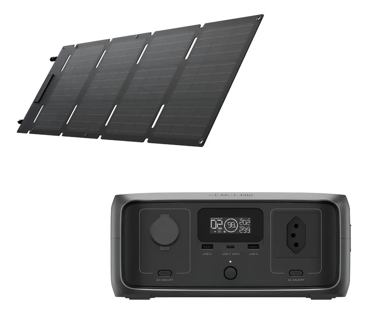 Estação De Energia Portátil River 3 + Painel 45w Ecoflow