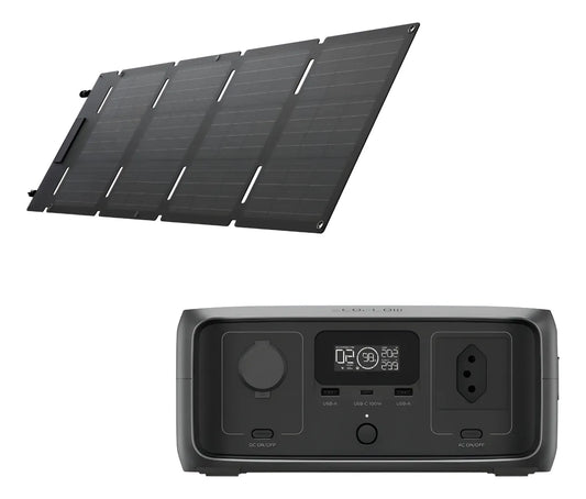 Estação De Energia Portátil River 3 + Painel 45w Ecoflow