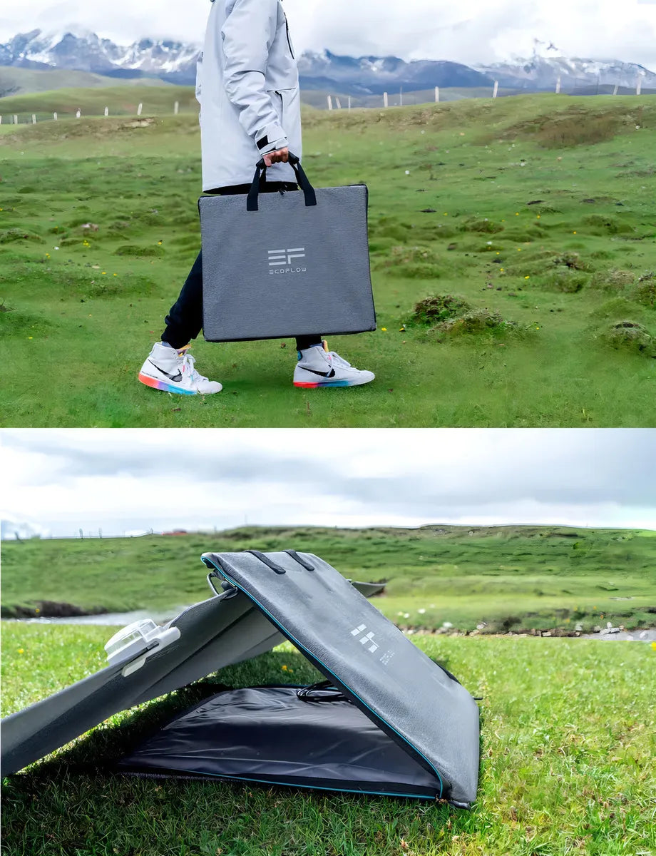 Placa Solar Painel Solar Portátil Dobrável Ecoflow 110w Ip68