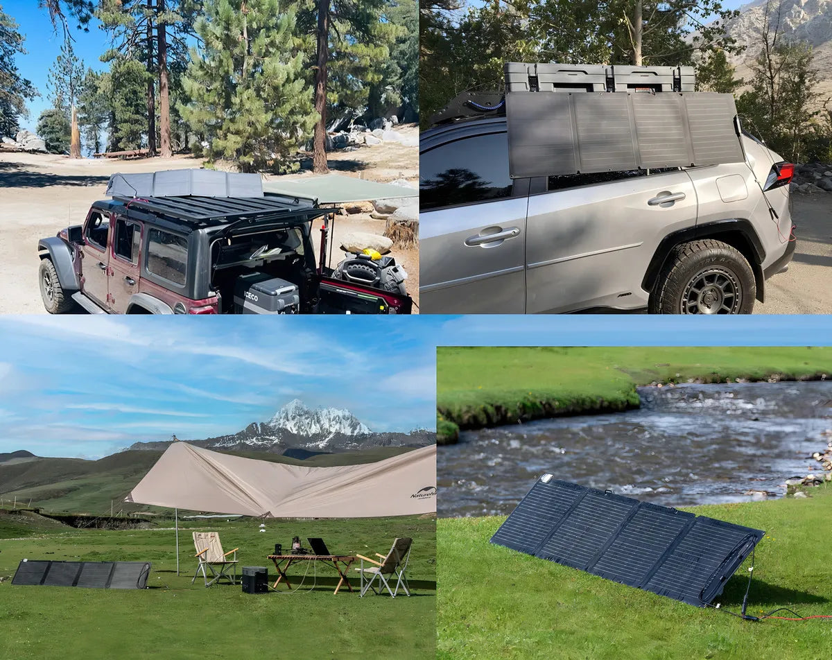 Placa Solar Painel Solar Portátil Dobrável Ecoflow 110w Ip68