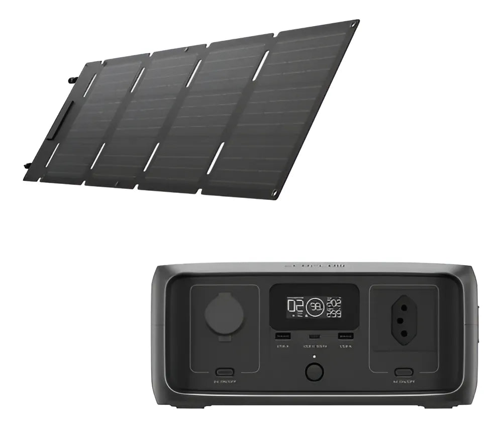 Kit Gerador River 3 127v E Painel Solar 45w Ecoflow