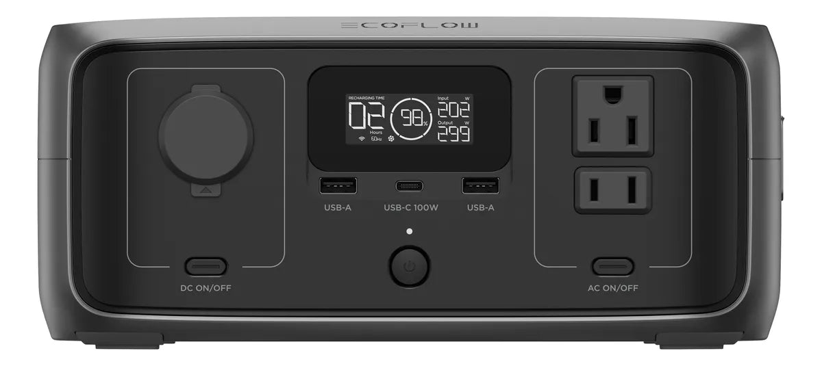 Kit Ecoflow Gerador River 3 Plus 1200w 220v + Painel 45w