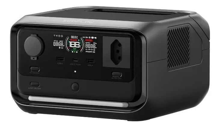 Gerador Ecoflow River 3 Plus Ups (286wh) +painel 110w