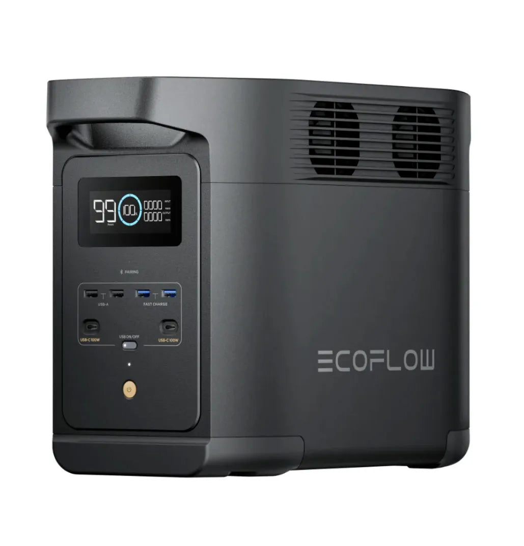 EcoFlow DELTA Black E980 127V Tomada BR Estação de Energia Portátil 980Wh 500W