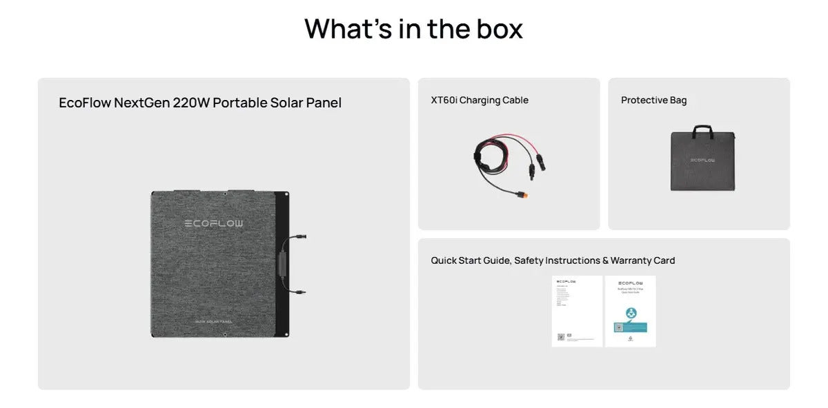 PAINEL SOLAR 220W - ECOFLOW