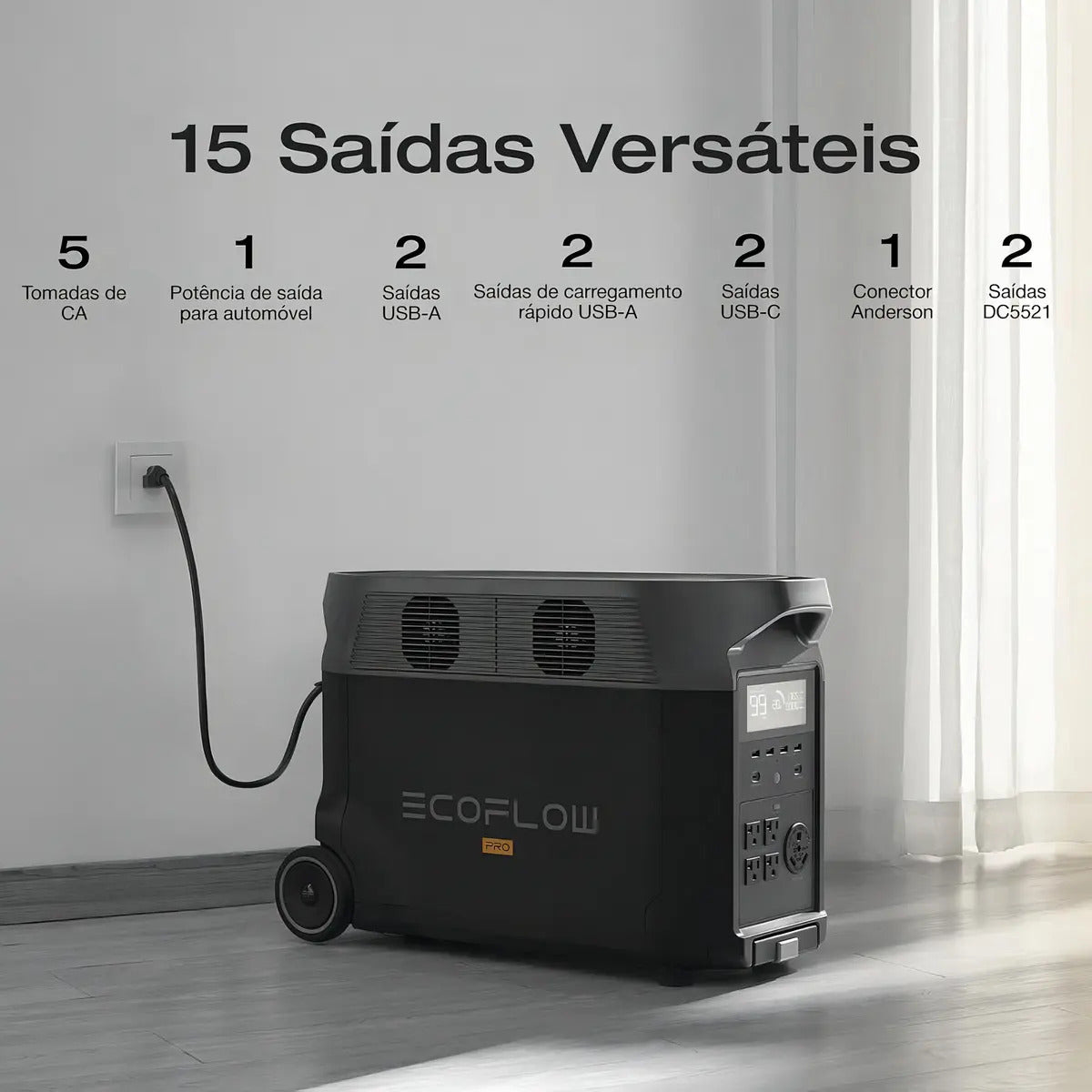 DELTA PRO - ECOFLOW - 3600wh - ESTAÇÃO DE ENERGIA PORTÁTIL