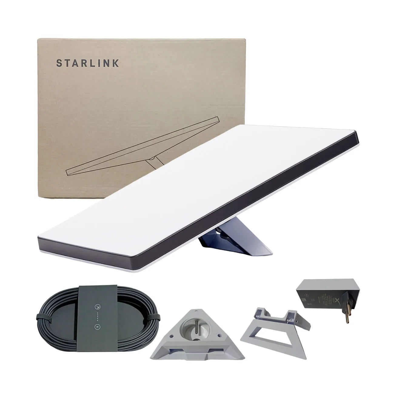KIT STARLINK MINI INTERNET VIA SATÉLITE WI-FI 5 DUAL BAND BRANCO